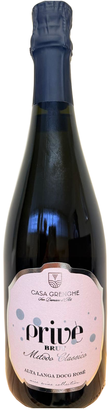 Bottiglia di Alta Langa Rosè Extra Brut